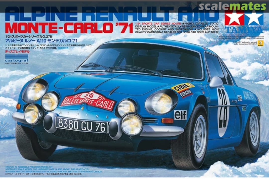 Boxart Alpine Renault A110 24278 Tamiya