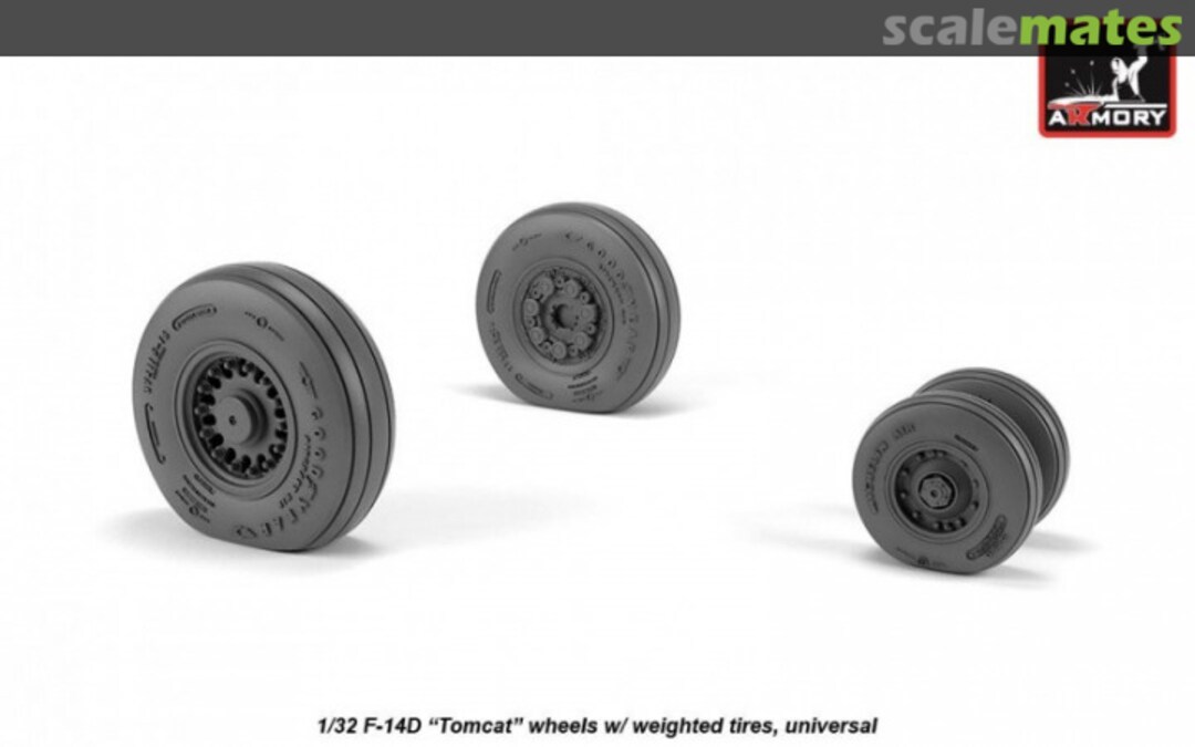 Boxart F-14 Tomcat late type wheels w/ weighted tires AW32310 Armory