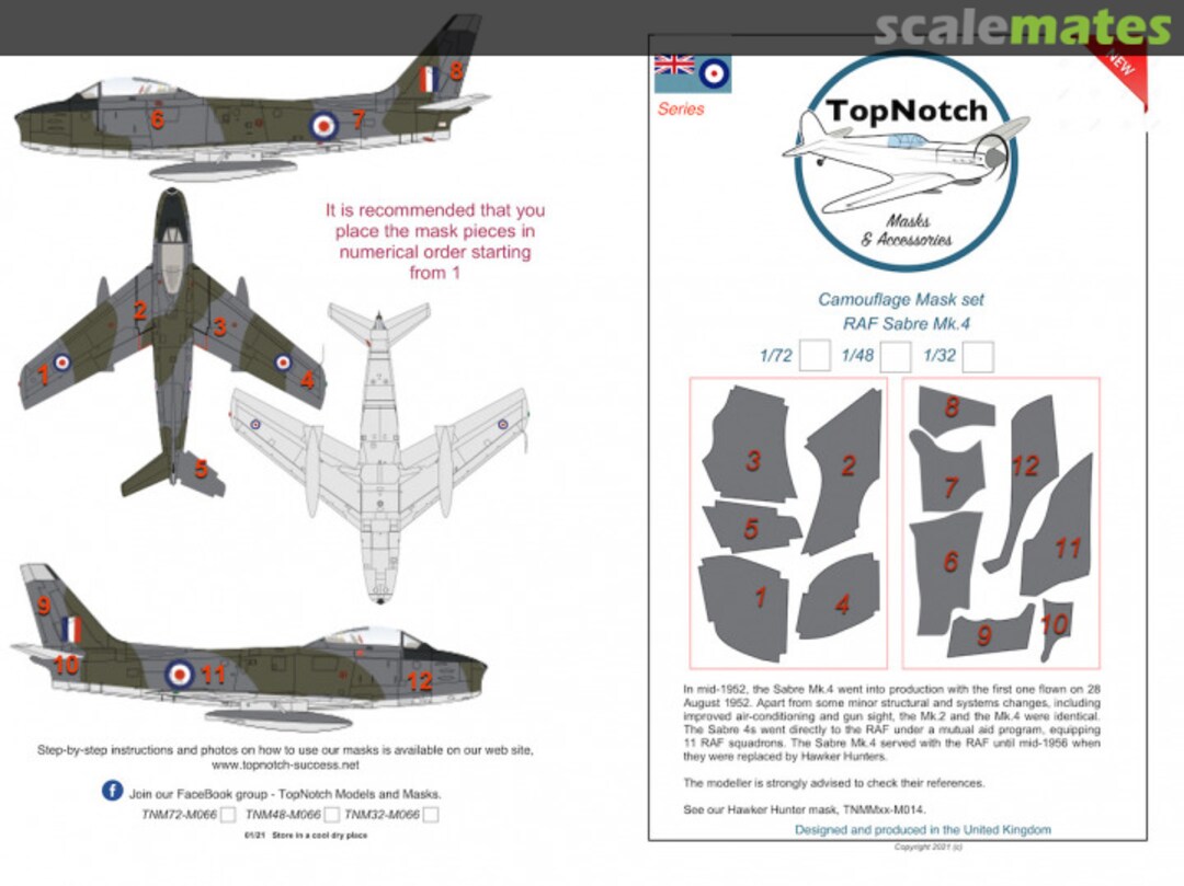 Boxart RAF Sabre Mk 4 TNM72-M066 TopNotch