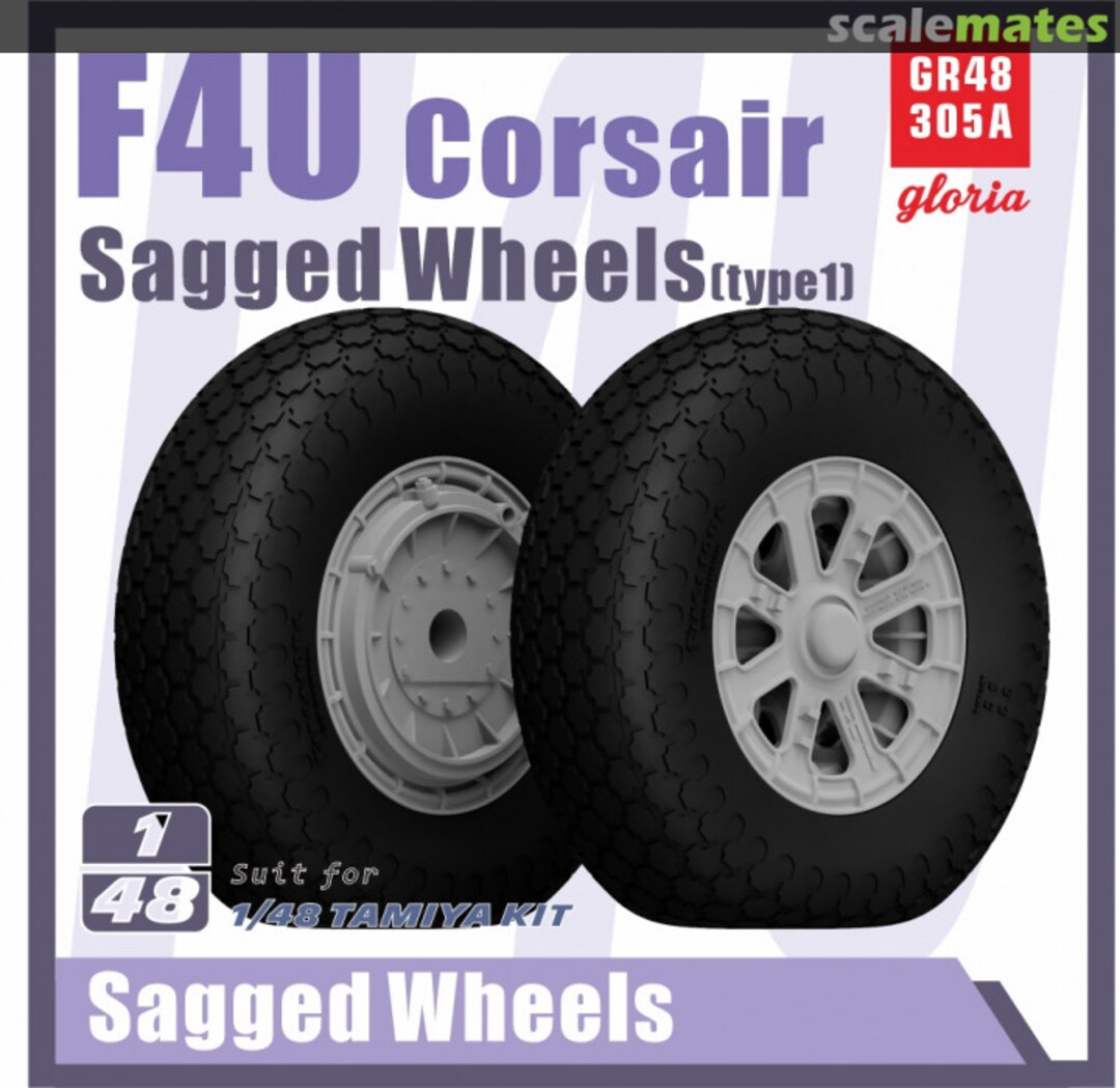 Boxart F4U Corsair Sagged wheels(Type 1) GR48305A Gloria Model