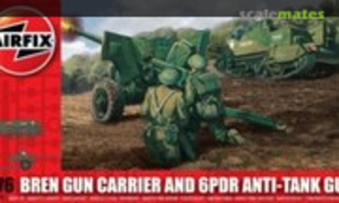 1:76 Bren Gun Carrier and 6PDR Anti-Tank Gun (Airfix A01309)