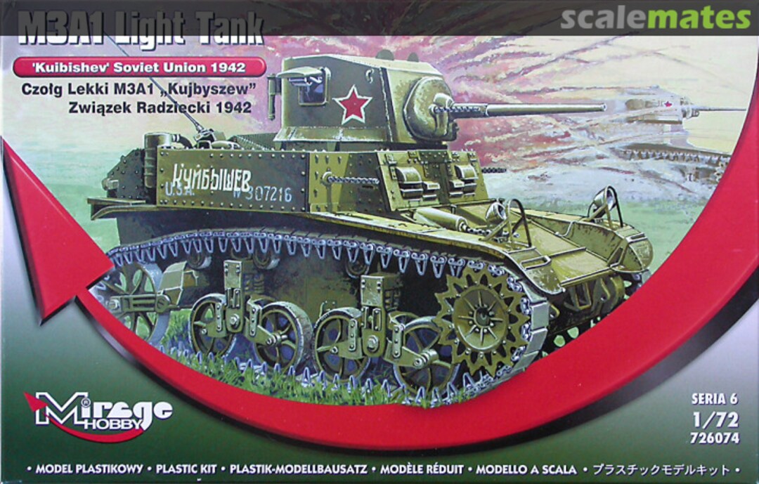 Boxart M3A1 light tank 726074 Mirage Hobby