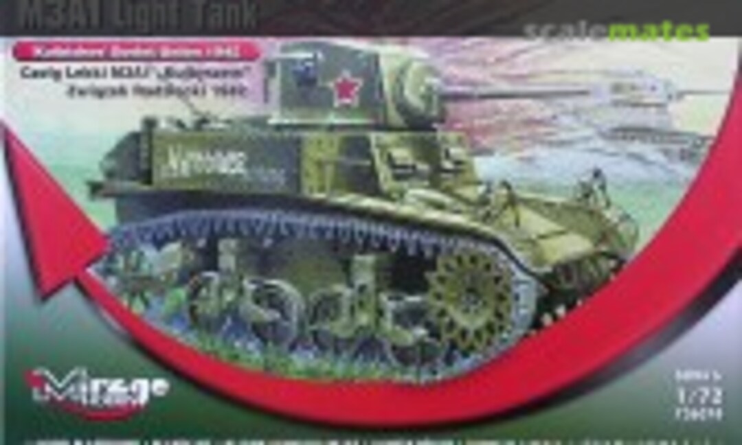 1:72 M3A1 light tank (Mirage Hobby 726074)