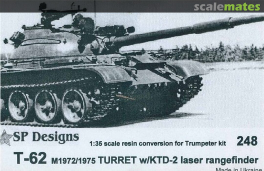 Boxart T-62 m1972/1975 w/KTD-2 Laser Rangefinder -Trumpeter- 248 SP Designs