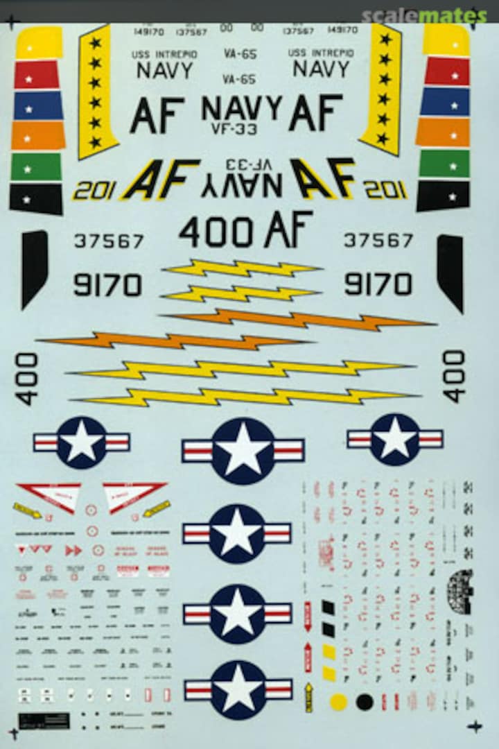 Boxart F-8E Crusader/AD-6 Skyraider 72-331 Microscale