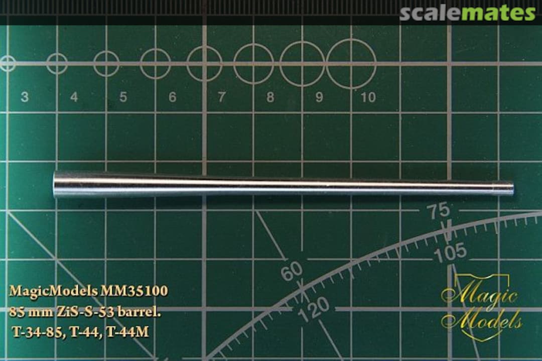 Boxart 85 mm ZiS-S-53 barrel. T-34-85, T-44, T-44M MM35100 Magic Models