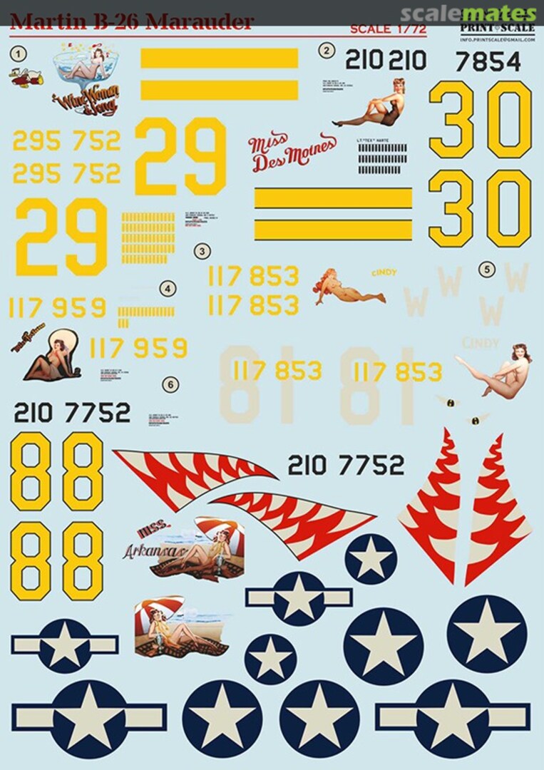 Boxart Martin B-26 Marauder 72-325 Print Scale