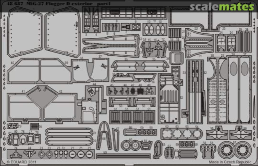 Boxart MiG-27 Flogger D exterior 48687 Eduard