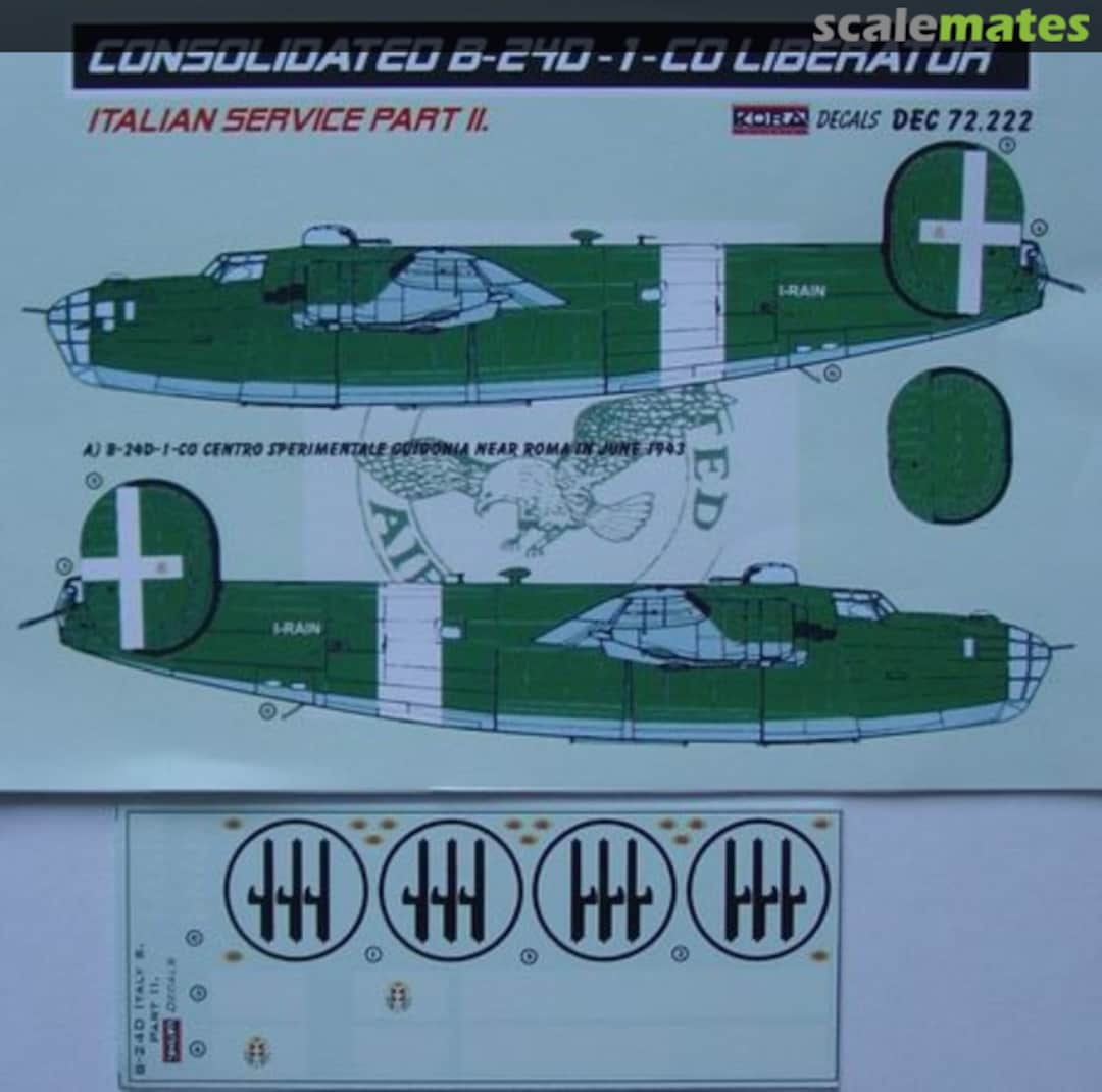 Boxart Consolidated B-24D-1-CO Liberator DEC72222 Kora Models