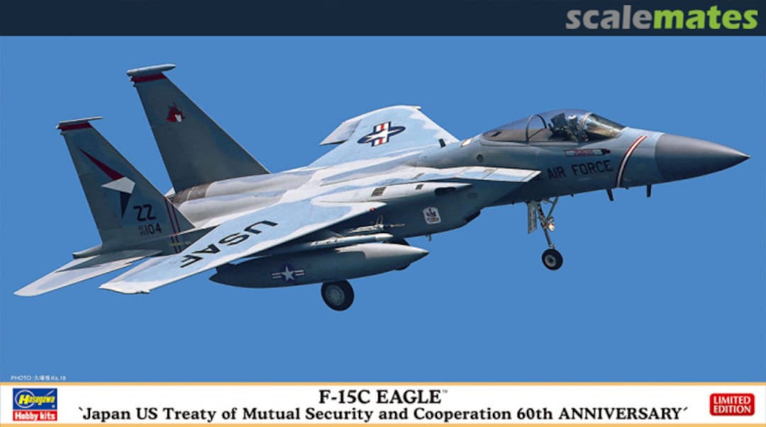 Boxart F-15C Eagle `Japan US Treaty of Mutual Security and Cooperation 60th Anniversary´ 02360 Hasegawa