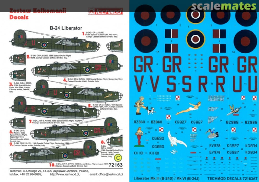 Boxart B-24 Liberator 72163 Techmod