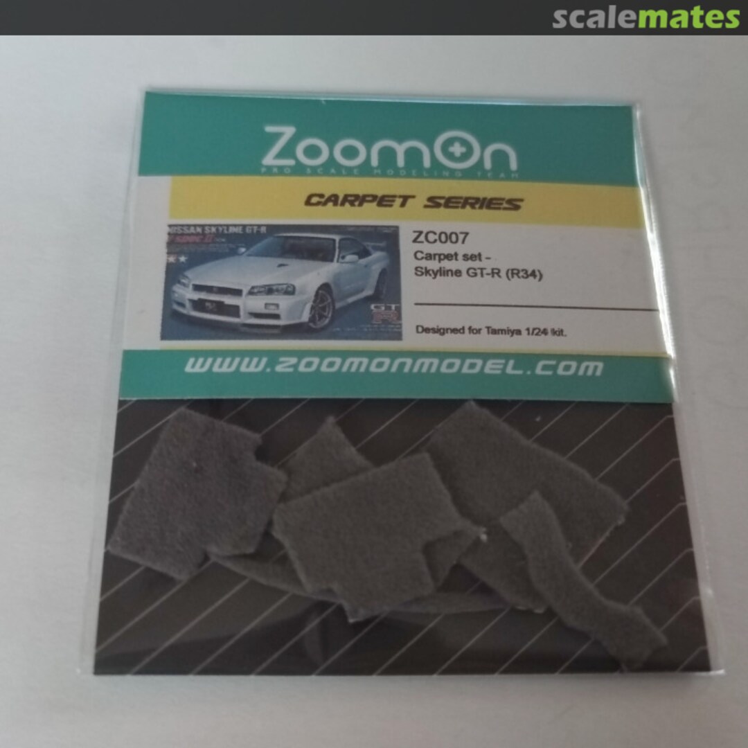 Boxart Carpet Set - Nissan Skyline GT-R R34 ZC007 ZoomOn