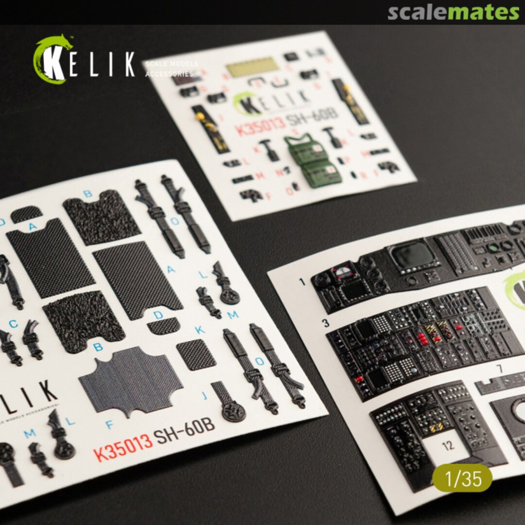 Boxart SH-60B Seahawk - interior 3D decals K35013 Kelik