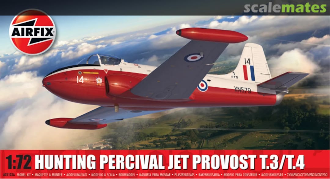 Boxart Hunting Percival Jet Provost T.3/T.4 A02103A Airfix