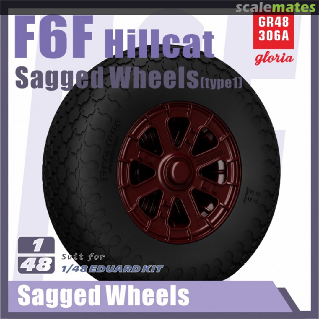 Boxart F6F Hellcat Sagged wheels(Type 1) GR48306A Gloria Model