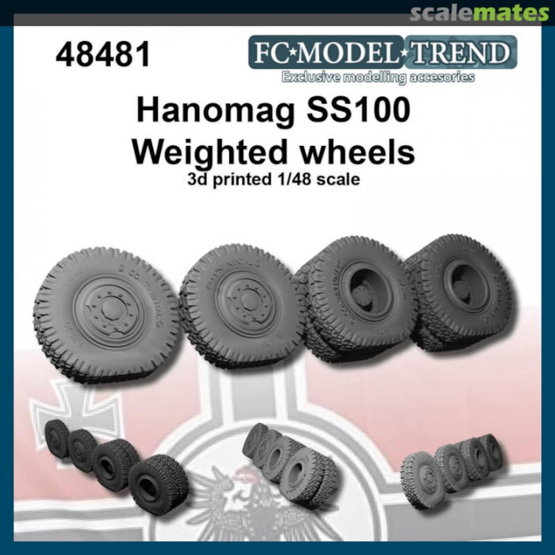 Boxart Hanomag SS100 weighted wheels 48481 FC Model Trend