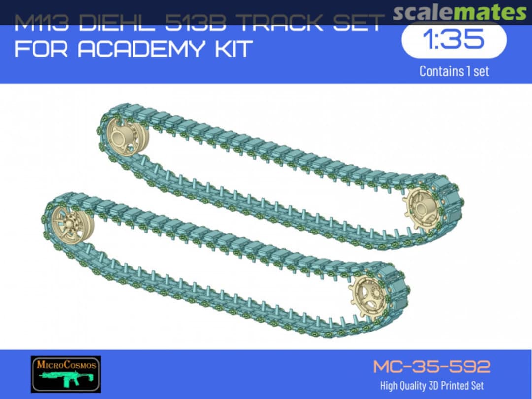 Boxart M113 Diehl 513B Track Set for Academy kit, 1/35 MC-35-592 3D MicroCosmos