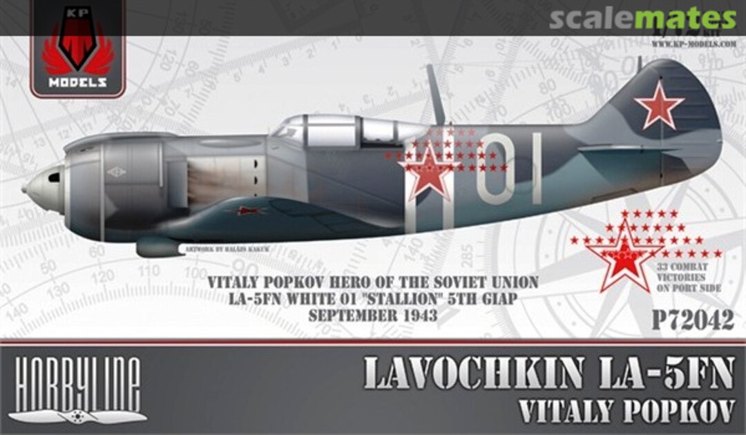 Boxart Lavochkin La-5FN Vitaly Popkov 72042 KP Models