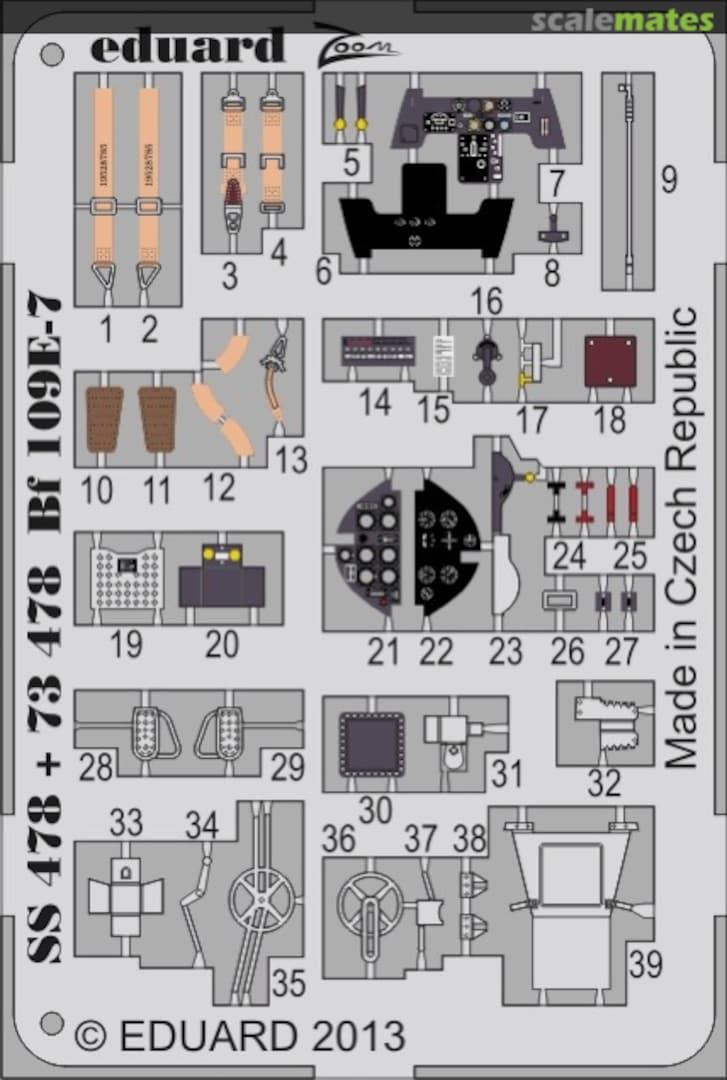 Boxart Bf 109E-7 SS478 Eduard