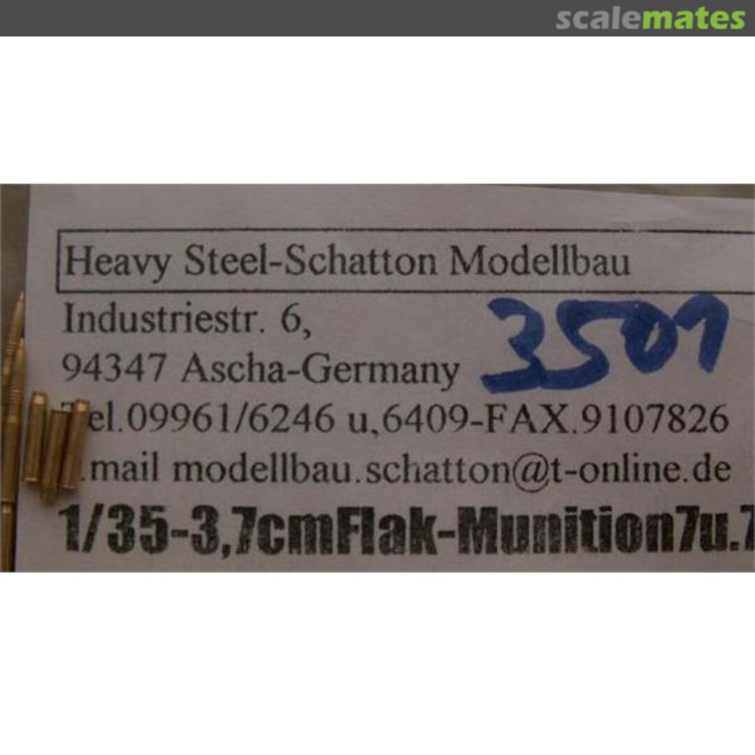 Boxart 3,7cm FlaK Munitionsset 3501 Schatton Modellbau