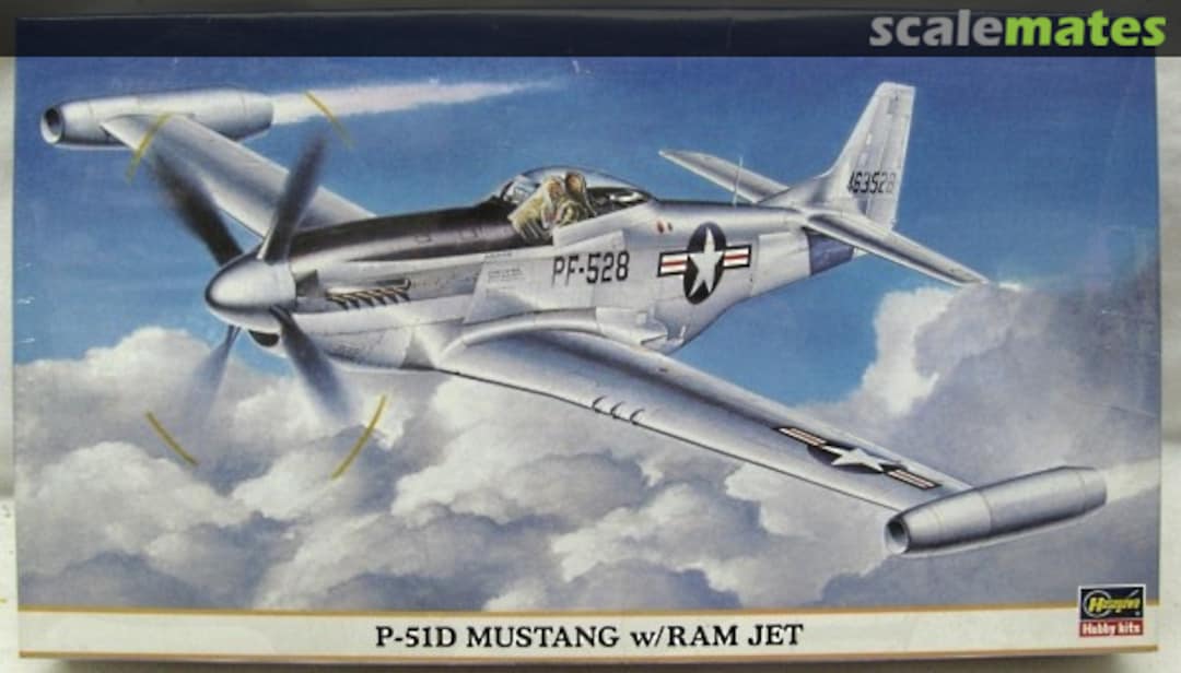 Boxart P-51D Mustang w/Ram Jet 09377 Hasegawa