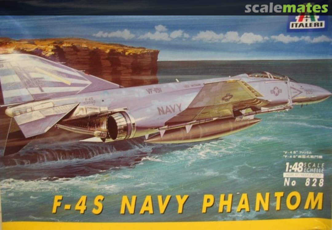 Boxart F-4S Navy Phantom 828 Italeri