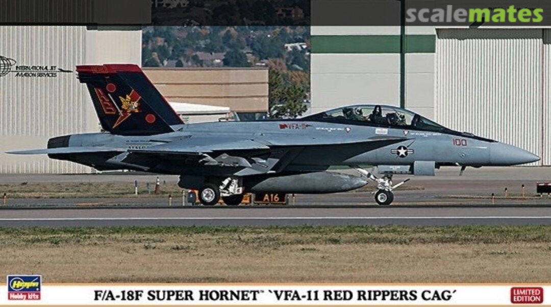 Boxart F/A-18F Super Hornet `VFA-11 Red Rippers CAG´ 02160 Hasegawa