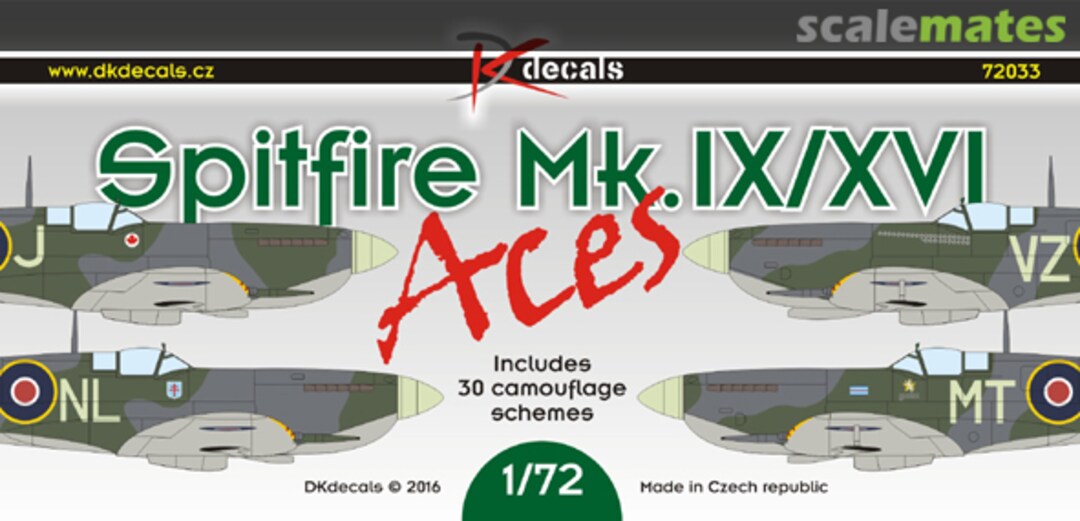 Boxart Spitfire Mk.IX/XVI Aces 72033 DK Decals