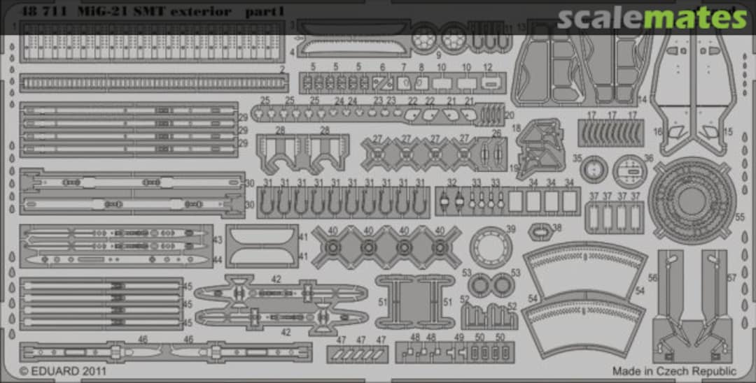 Boxart MiG-21SMT exterior 48711 Eduard