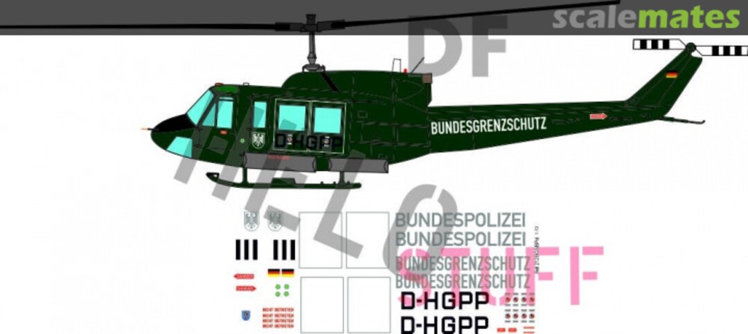 Boxart Bell 212 "Bundesgrenzschutz / Bundespolizei" DF20248 DF HeloStuff