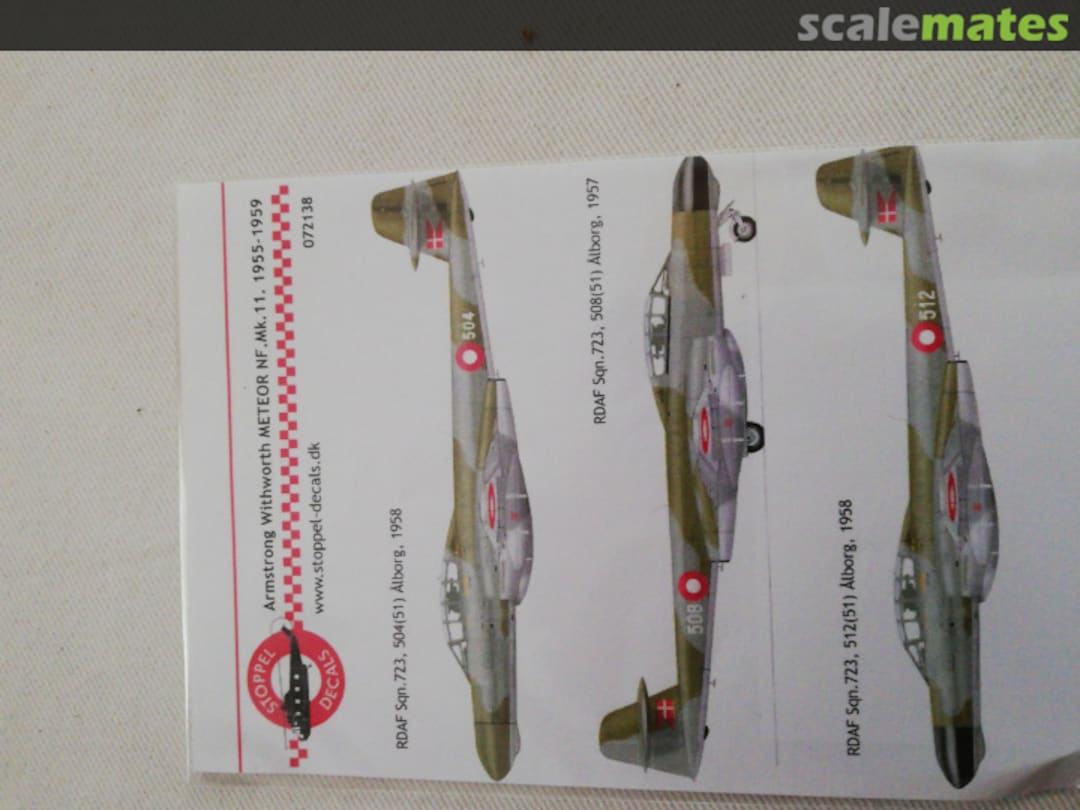 Boxart Armstrong Withworth Meteor NF.Mk.11 072138 Stoppel Decals