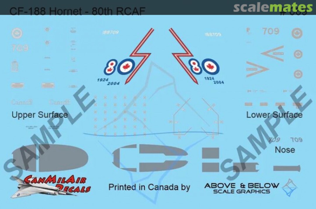 Boxart McDonnell Douglas CF-188 Hornet 069 Above & Below Graphics