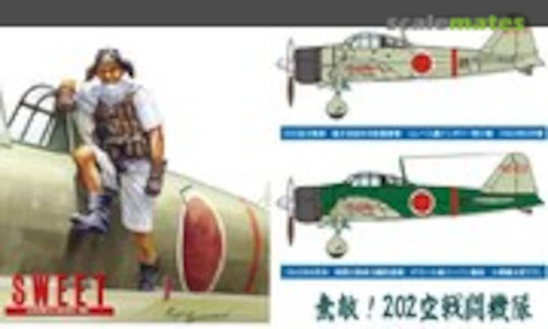 1:144 Zero Fighter (A6M2b/Nakajima Type) 202nd Flying Group (Darwin Air Raids) (Sweet 14148)