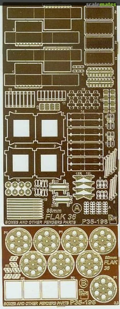 Boxart FLAK 36 88mm boxes P35-198 Part