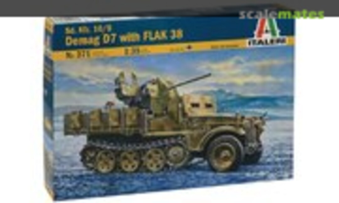 1:35 Sd. Kfz.10/5 Demag D7 with FLAK 38 (Italeri 371)