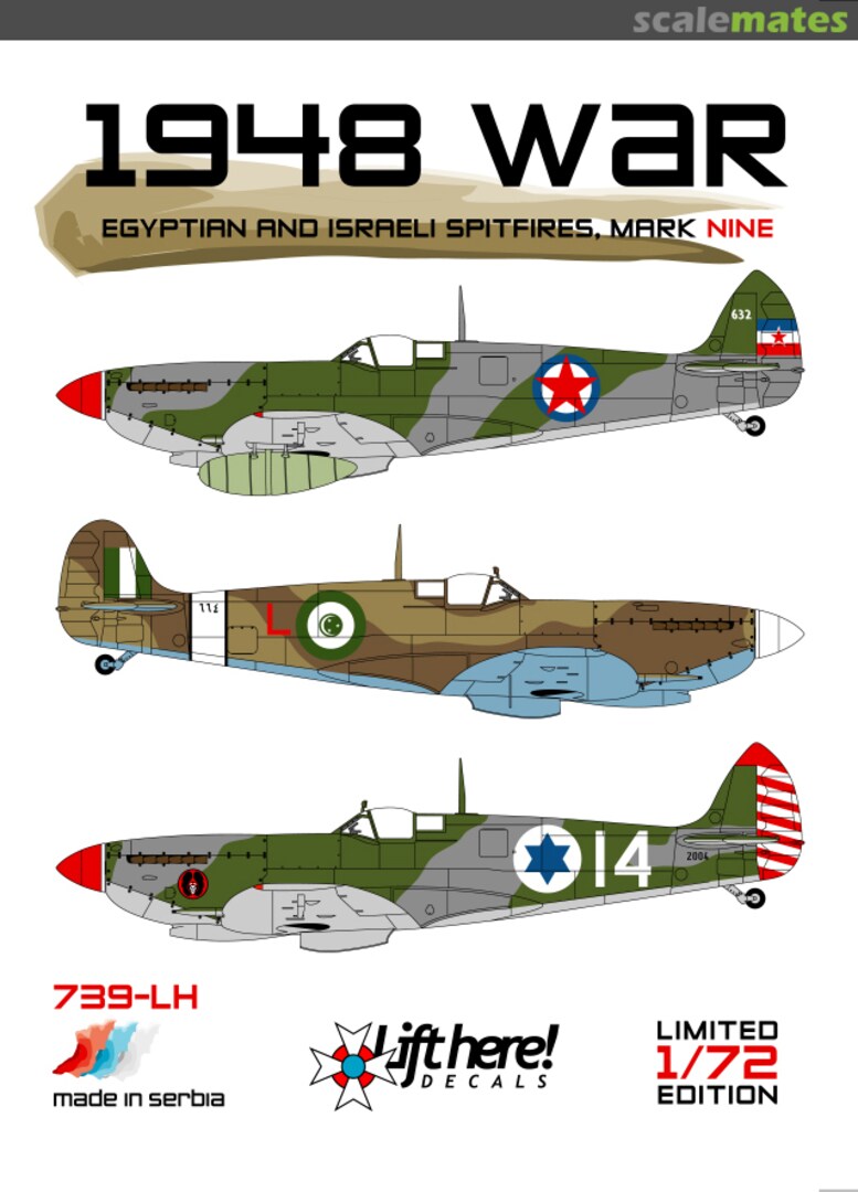 Boxart 1948 War 739-LH Lift Here Decals