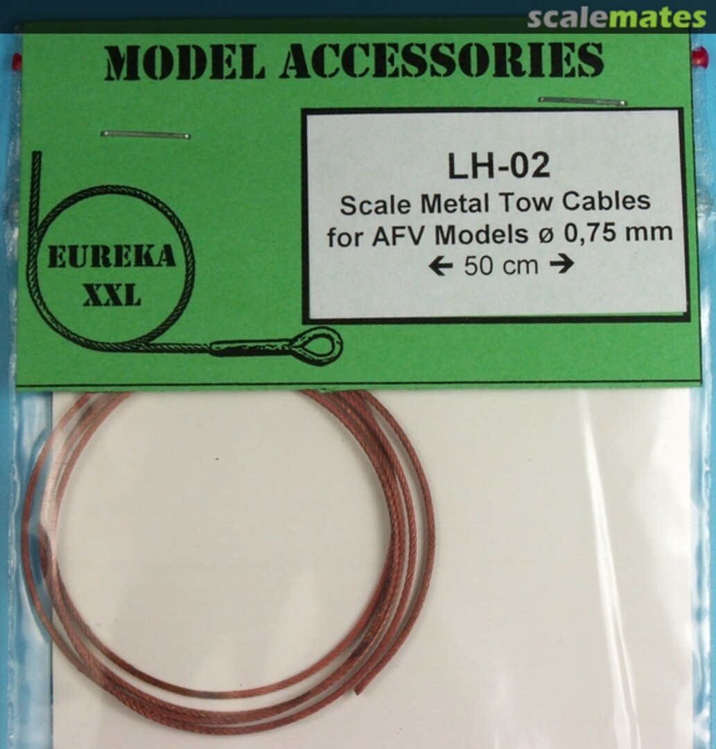 Boxart Metal tow cables for AFV Kits 0.75mm LH-02 Eureka XXL