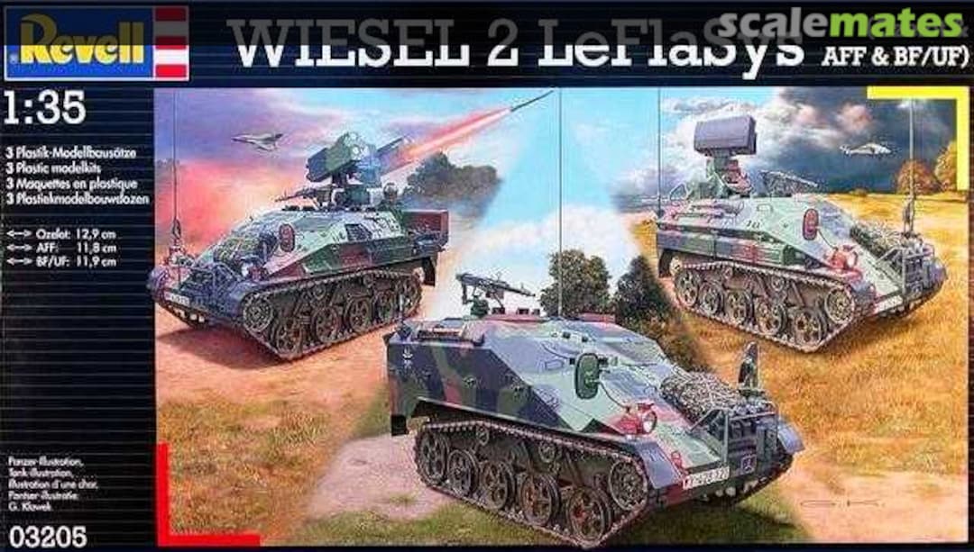 Boxart Wiesel 2 LeFlaSys (Ozelot & AFF & BF/UF) 03205 Revell