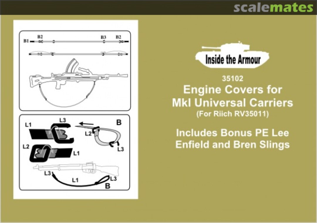 Boxart Universal Carrier Mk.I Engine Covers 35102 Inside the Armour ITA3