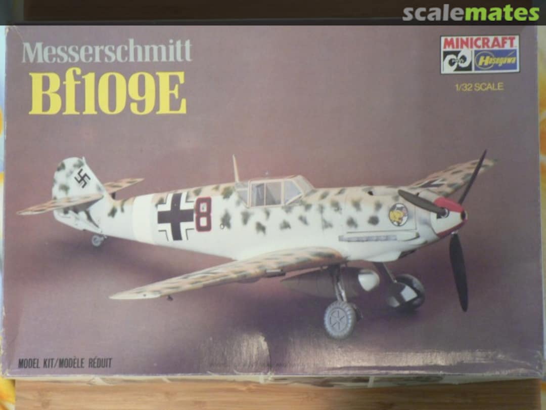 Boxart Messerschmitt Bf109E 1073 Minicraft Hasegawa