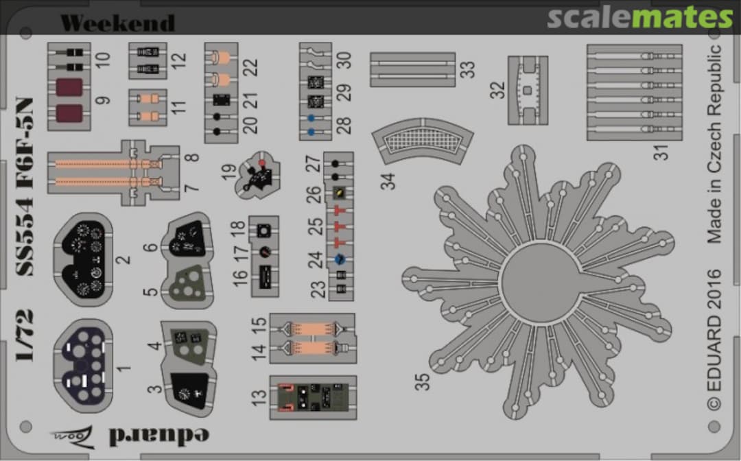 Boxart F6F-5N Weekend EDUARD SS554 Eduard
