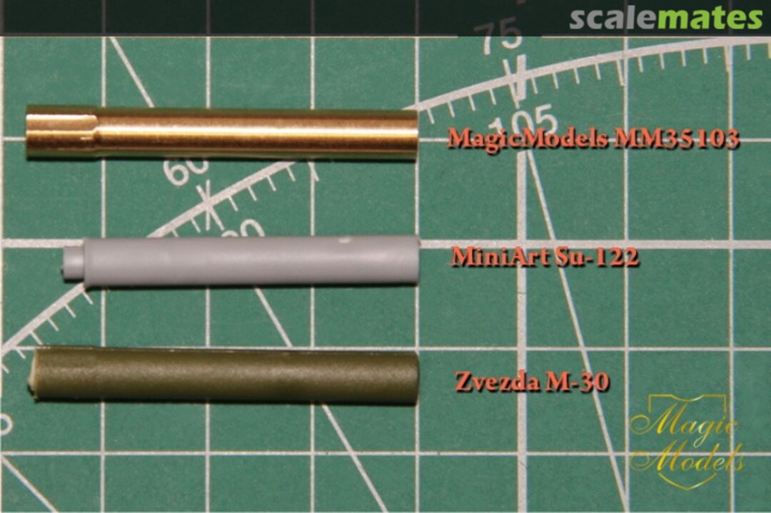 Boxart 122 mm barrel M-30(S) howitzer prod.1938.M-30, Su-122 MM35103 Magic Models