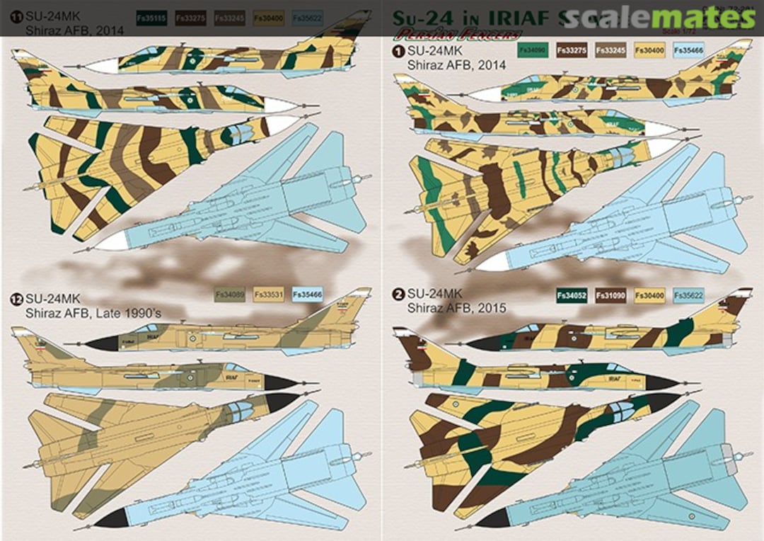 Boxart Su-24 in IRIAF Service 72-281 Print Scale