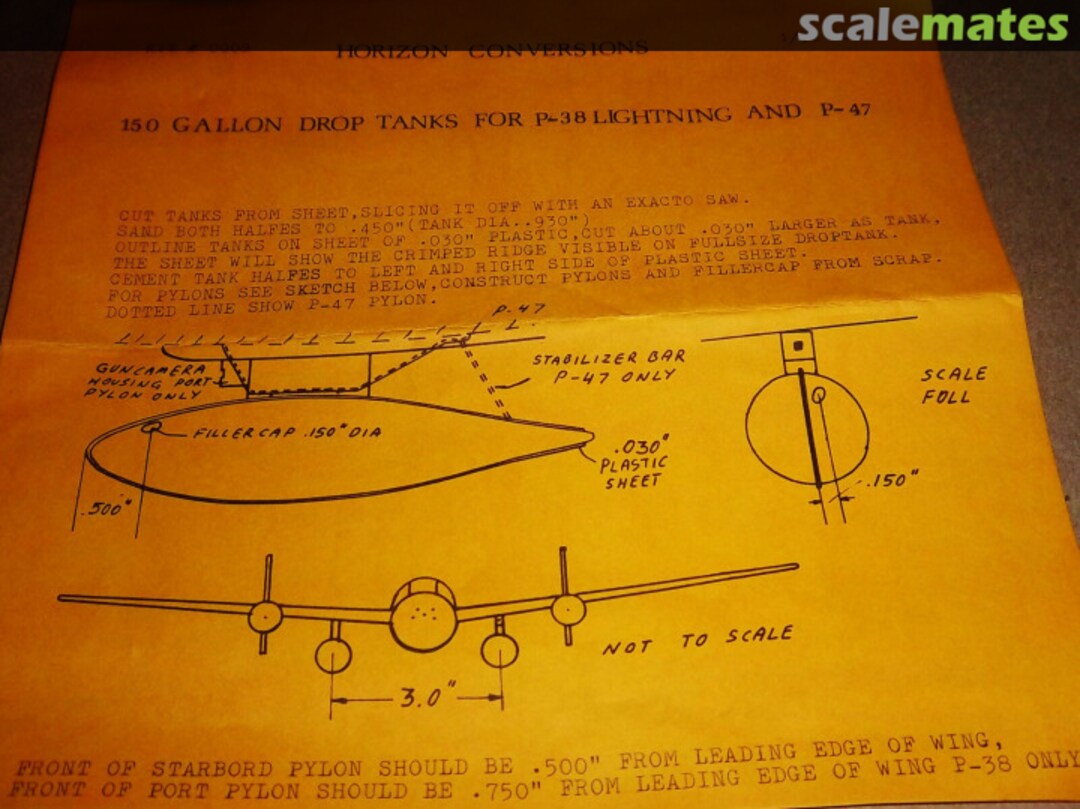 Boxart 150 Gallon Drop Tanks for P-38 Lightning and P-47 0009 Horizon Conversions