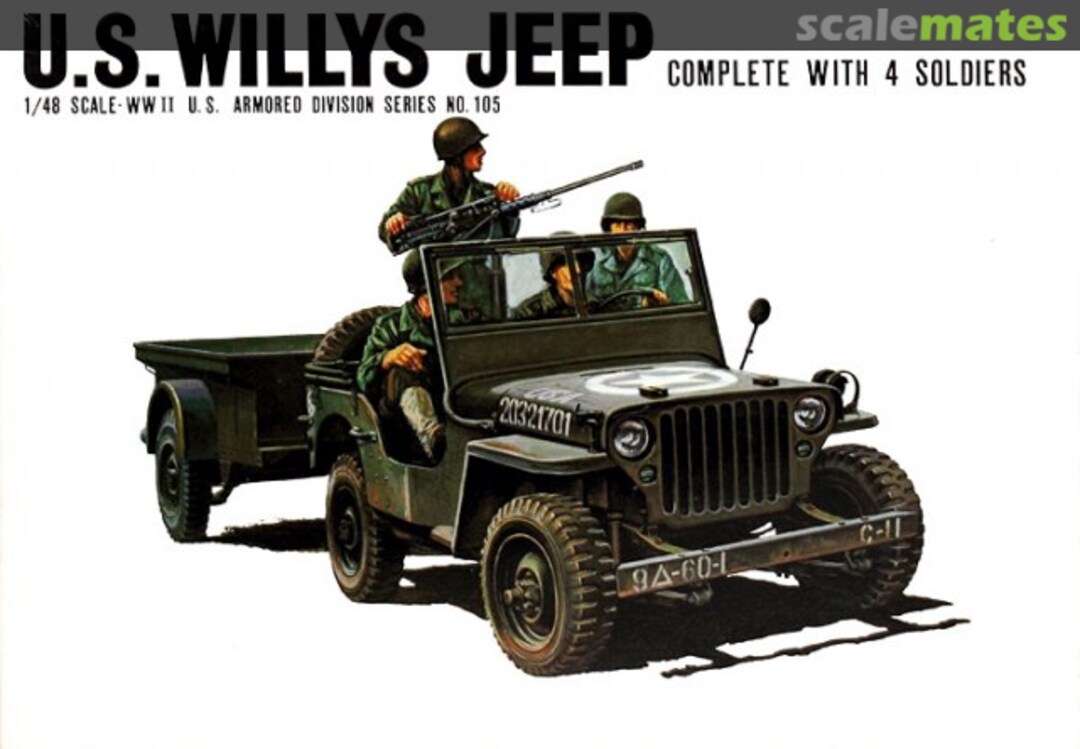 Boxart U.S. Willys Jeep 058284 Bandai