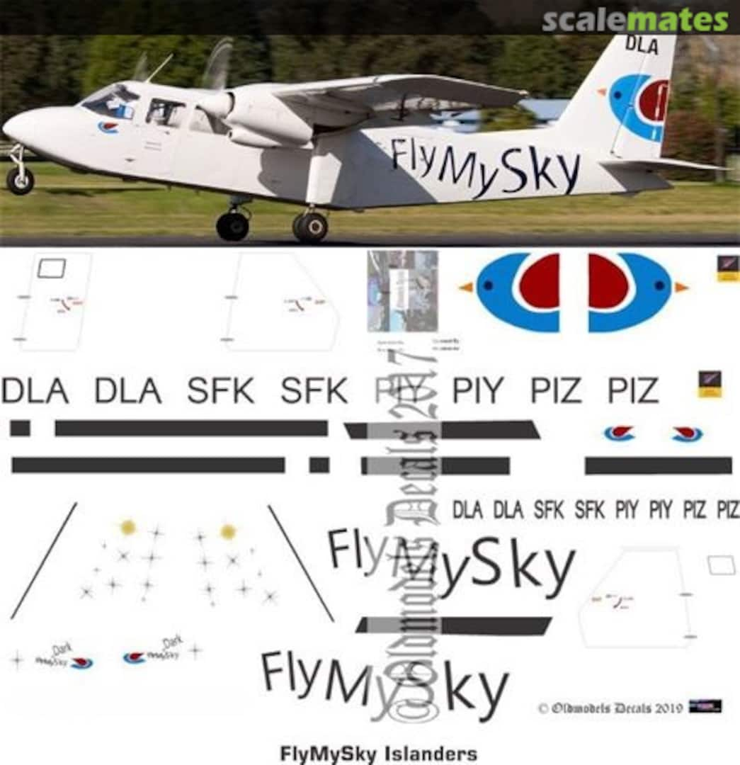 Boxart Islander - FlyMySky OMD0482 Oldmodels Decals