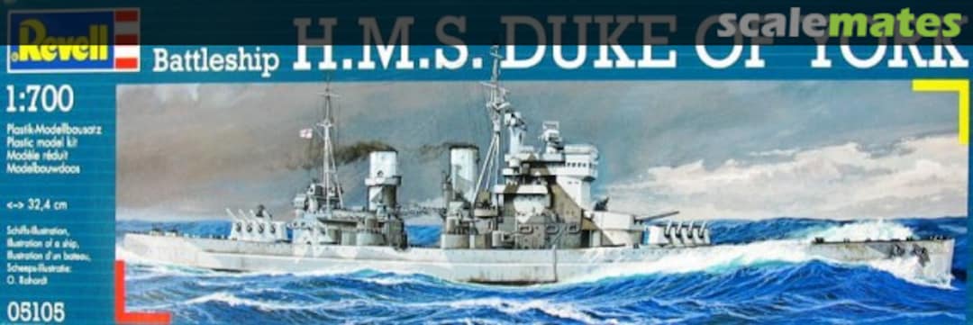 Boxart Battleship H.M.S. Duke of York 05105 Revell