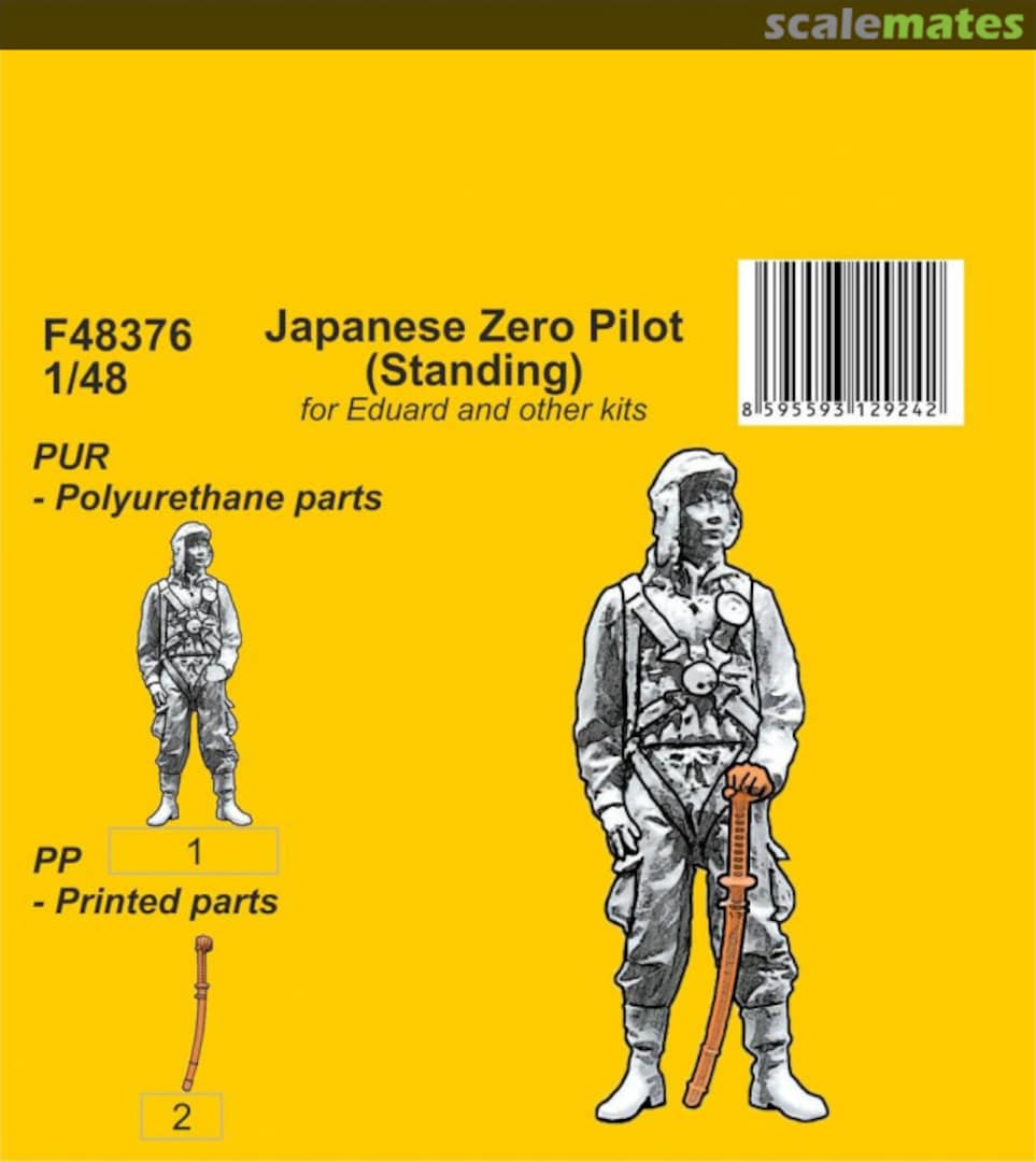 Boxart Japanese Zero Pilot (Standing) F48376 CMK