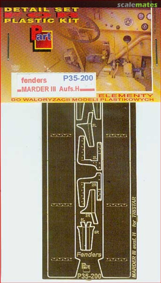 Boxart Marder III Ausf. H fenders P35-200 Part