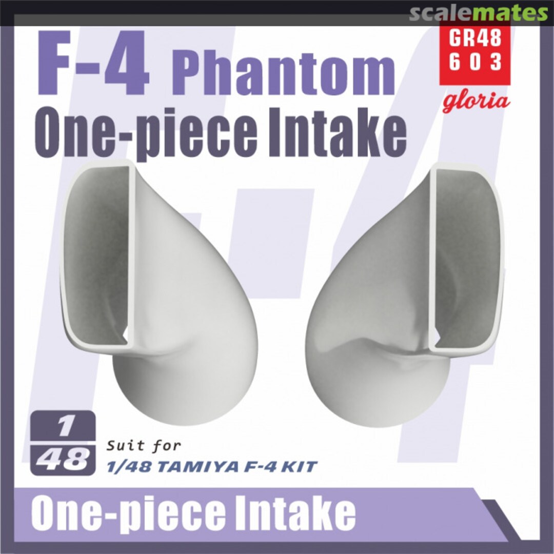 Boxart F-4 Phantom One-piece intake GR48603 Gloria Model